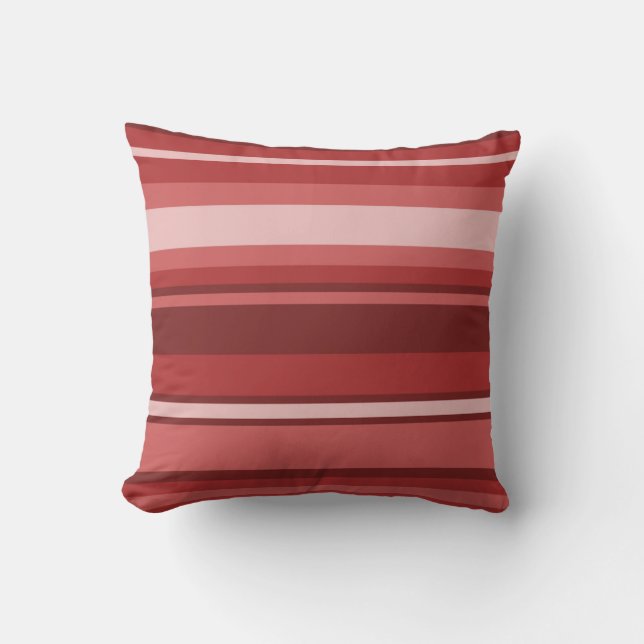 Red stripes cushion (Front)
