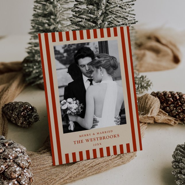 Red Stripes  Holiday Card (Creator Uploaded)
