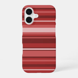 Red stripes iPhone 16 case