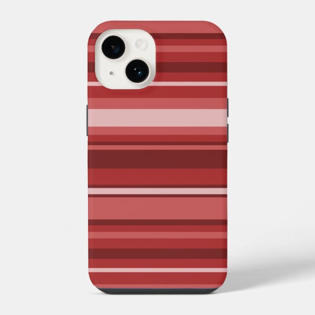 Red stripes iPhone case (Back)