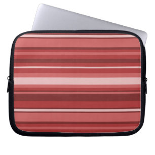 Red stripes laptop sleeve