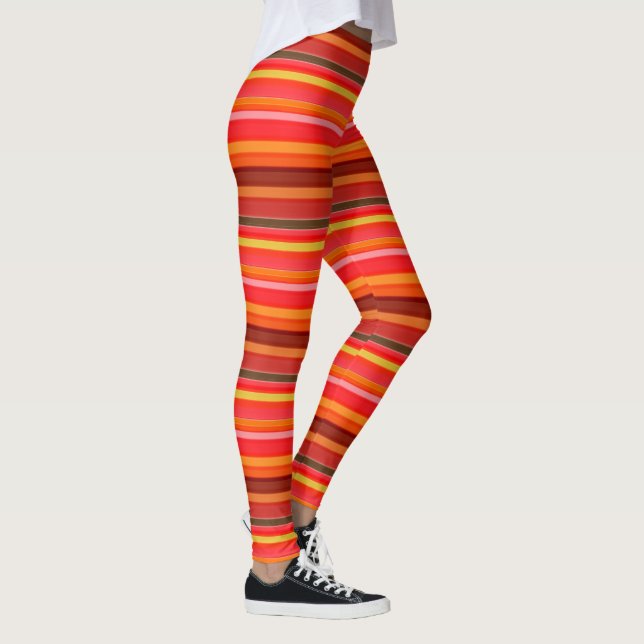 Red Stripes Leggings (Right)