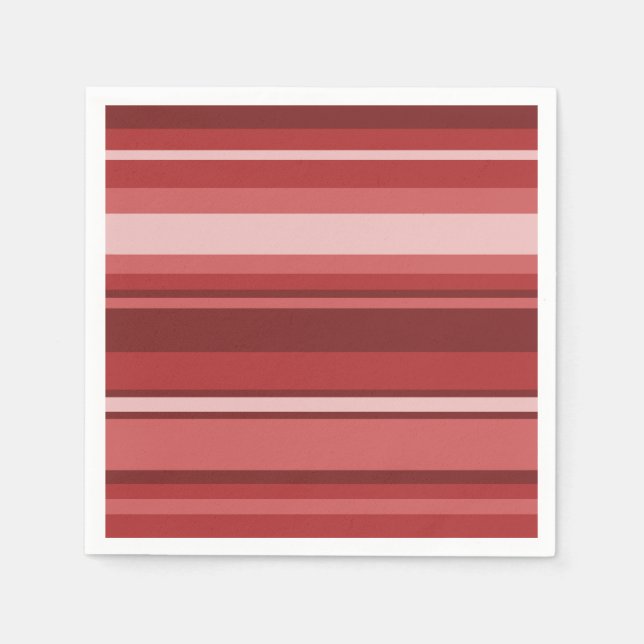 Red stripes napkin (Front)