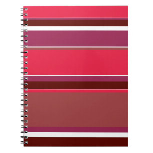 Red stripes notebook