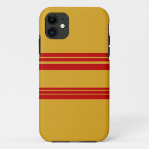 Red Stripes Pattern Art Design Case-Mate iPhone Case