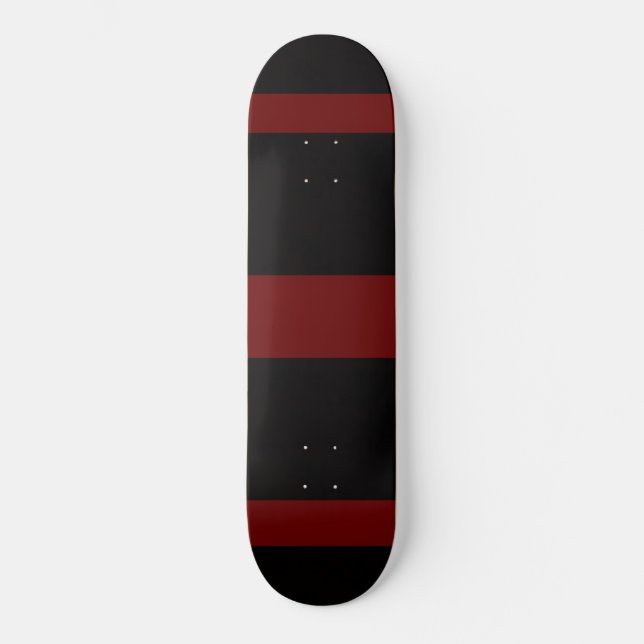 red stripes pattern skateboard (Front)