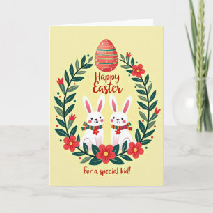 Red Stripes Polka Dots Oval Card