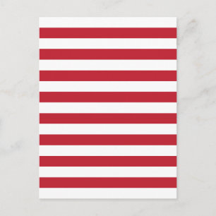 Red Stripes Postcard