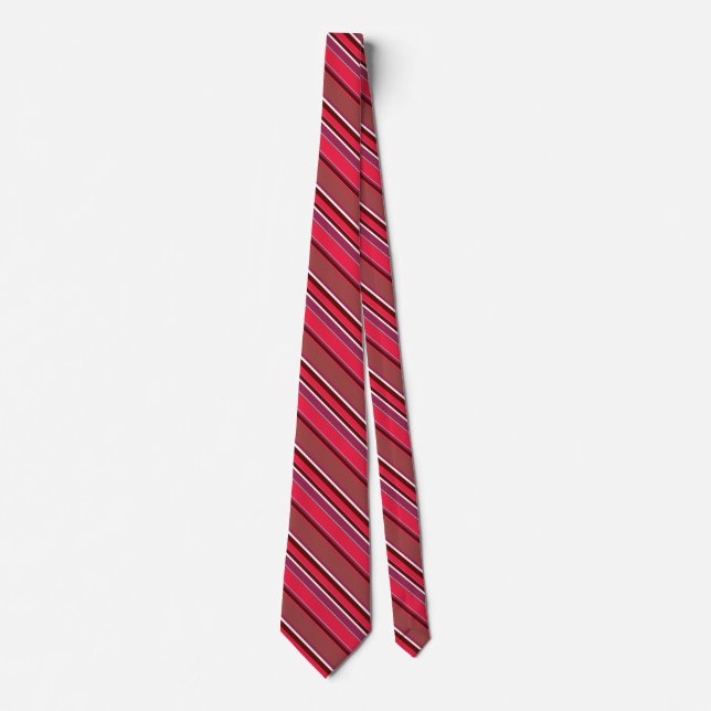 Red stripes tie (Front)