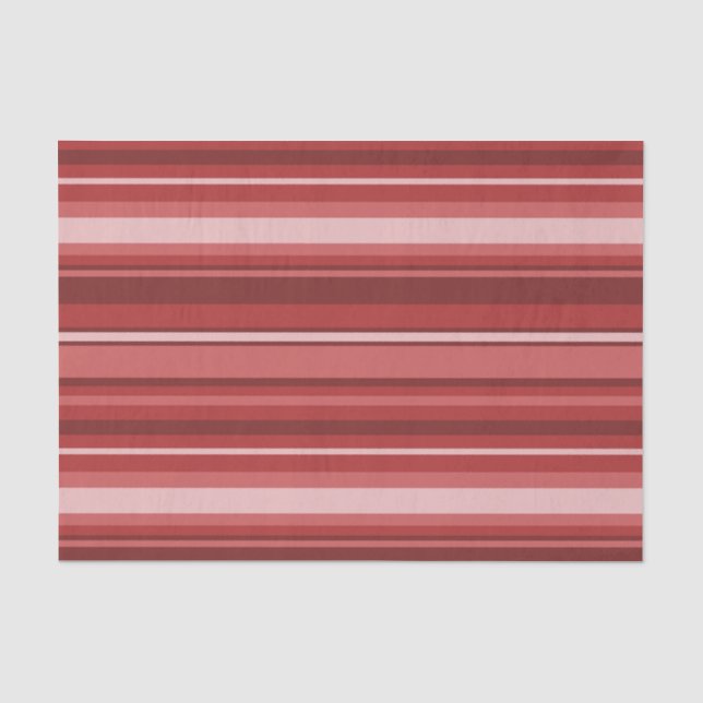 Red stripes tissue paper (Front)