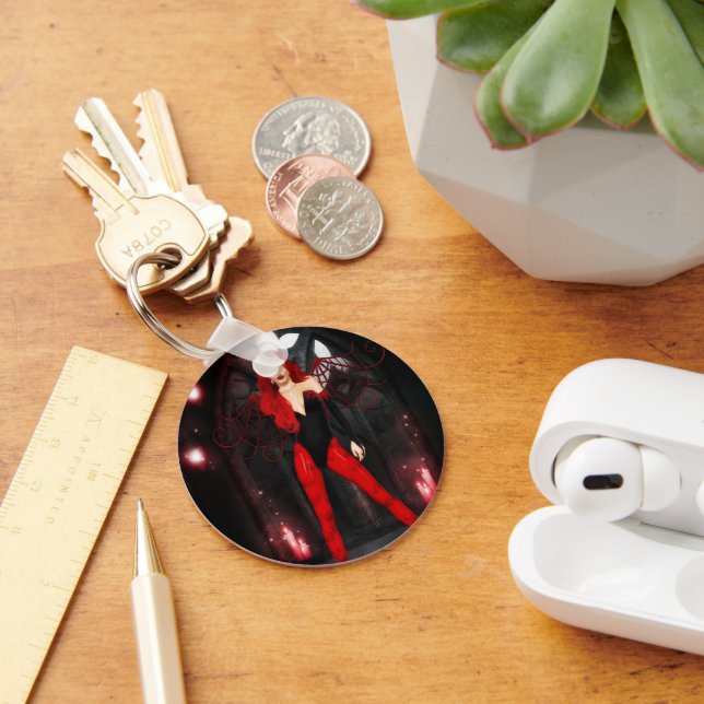 Red Succubus Key Ring (Desk)