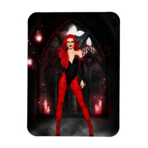Red Succubus Magnet