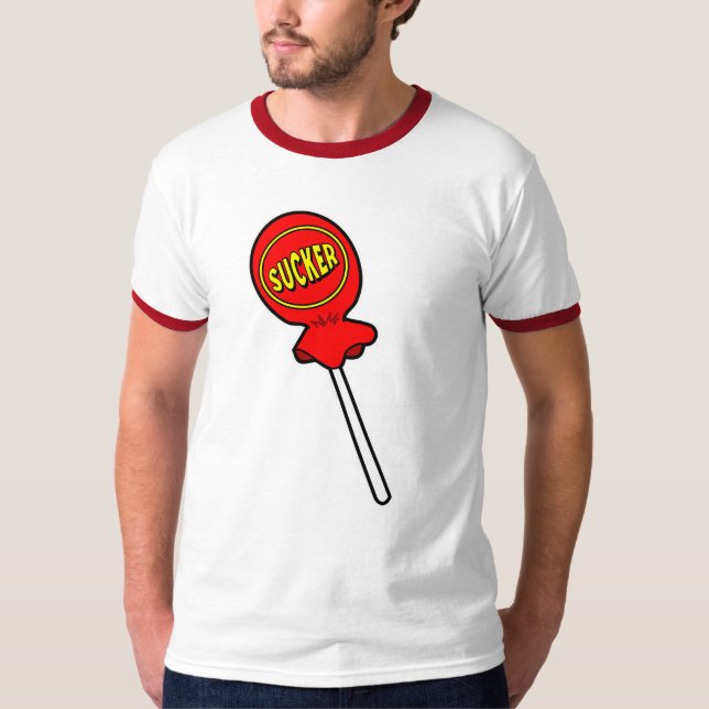 Red Sucker Screwball Graphics T-Shirt (Front)