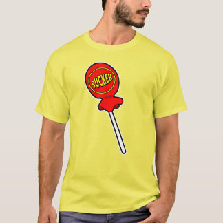 Red Sucker Screwball Graphics Yellow T-Shirt