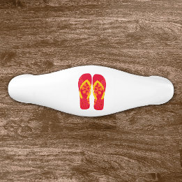Red Summer Beach Flip Flops Door Knob