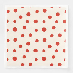 Red Summer Dots Napkin
