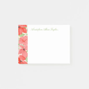 Red Summer Poppies Post-it Notes