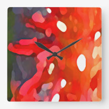 Red Sun Abstract by Amy Vangsgard