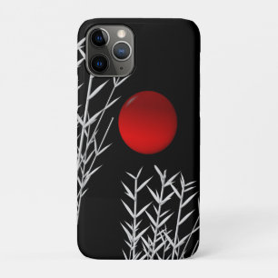Red sun black white zen Case-Mate iPhone case