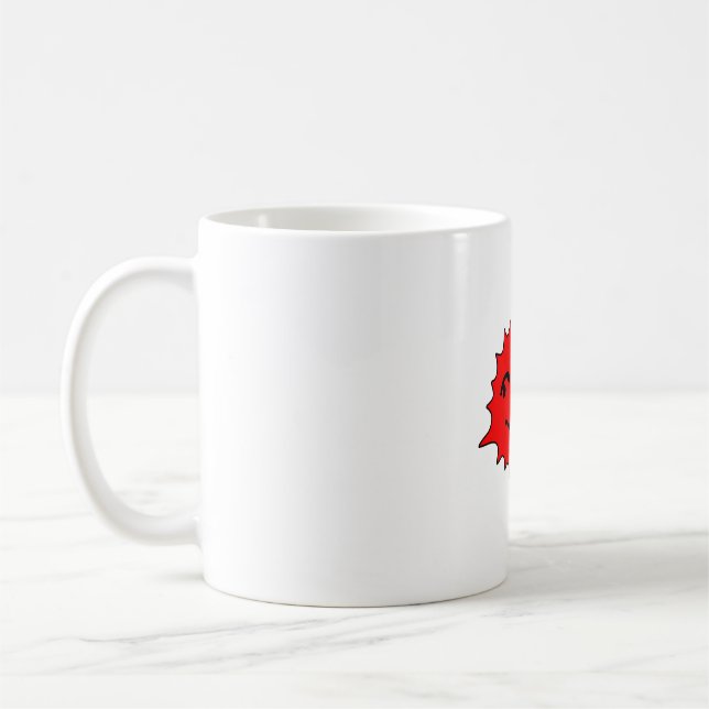 Red Sun Cheer Mascot Coffee Mug (Left)