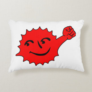 Red Sun Cheer Mascot Decorative Cushion