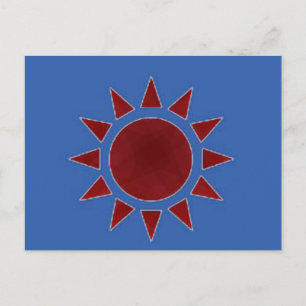 Red Sun Postcard
