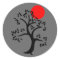 Red Sun Tree Sticker