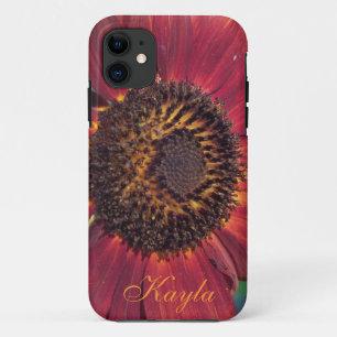 Red Sunflower iPhone 5 Case *personalise*