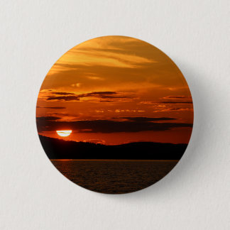 Red Sunset 6 Cm Round Badge