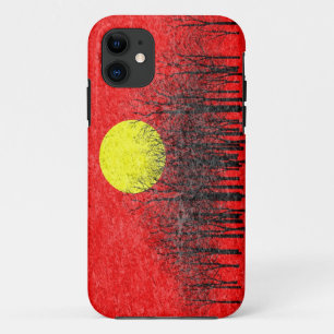 Red Sunset Abstract Painting #3 Case-Mate iPhone Case