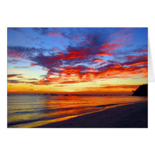 red sunset boracay