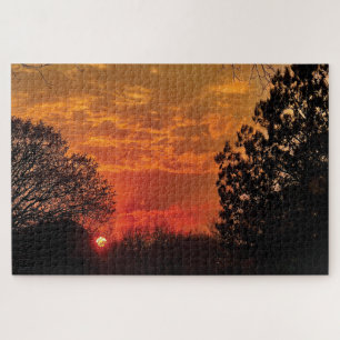red sunset puzzle 24