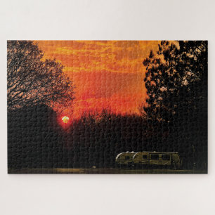 red sunset puzzle rv 24