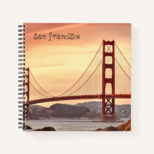 Red Sunset San Francisco Notebook