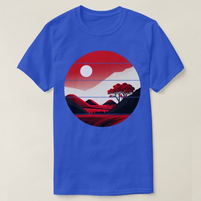 Red Sunset T-Shirt (Design Front)