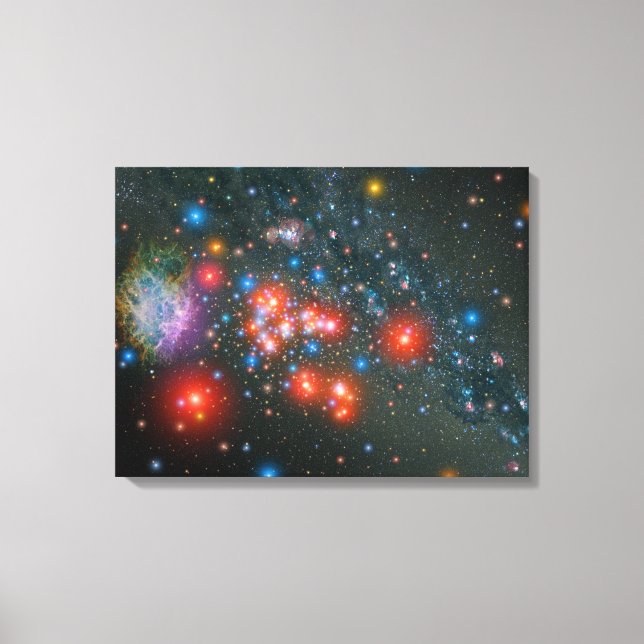 Red Super Giant Cluster Canvas Print (Front)