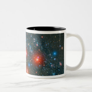 Red Super Giant Cluster Two-Tone Coffee Mug