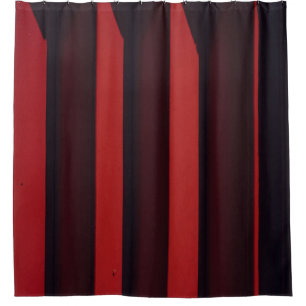 Red surface shower curtain