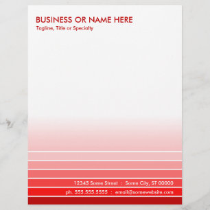 red swatch letterhead design