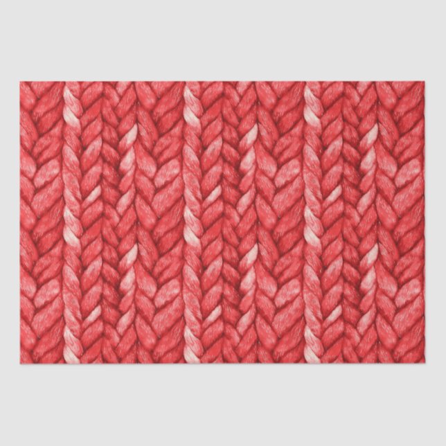 Red Sweater Birthday Tissue Paper (Front)