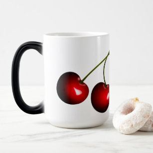 Red Sweet Cherries Magic Mug