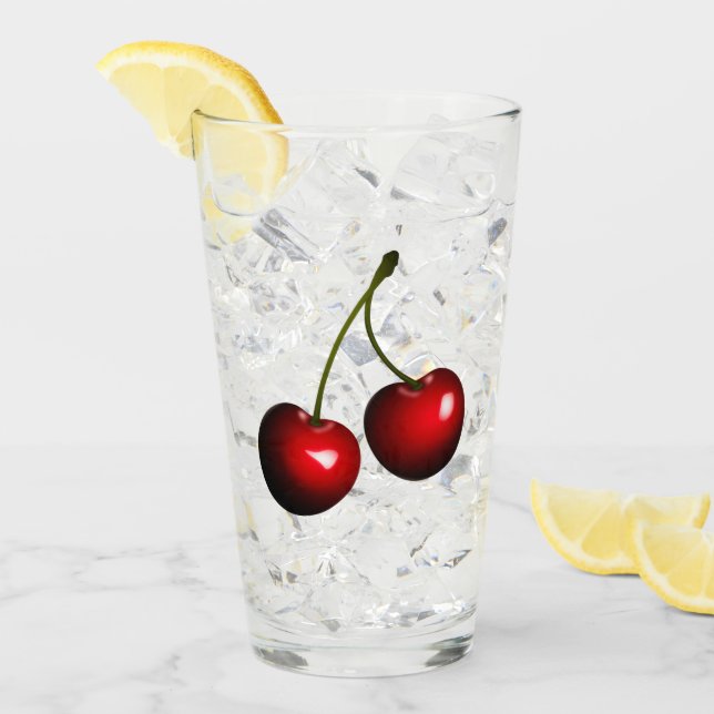 Red Sweet Cherry Glass (Front Ice)