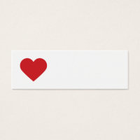 Red Sweet Heart & Chevron Gift Tags