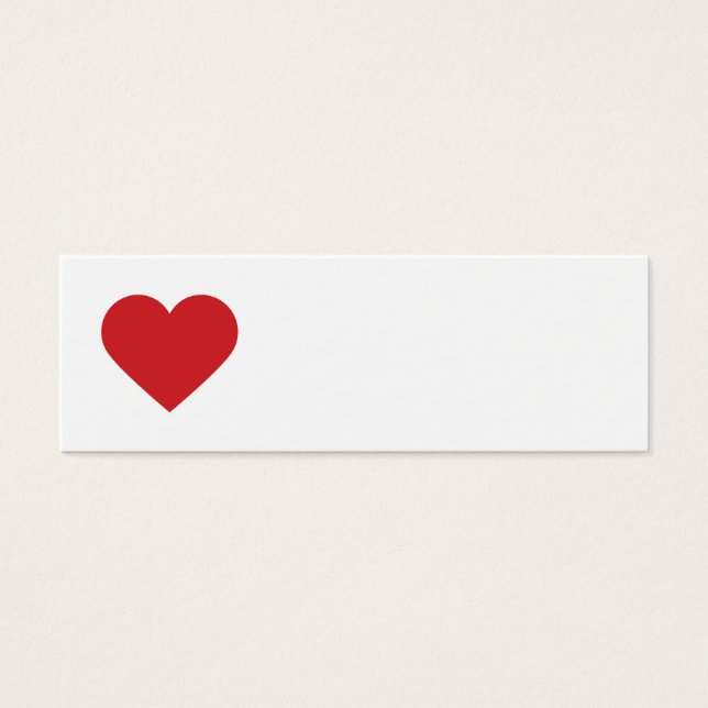 Red Sweet Heart & Chevron Gift Tags (Front)