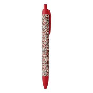 Red Sweet Hearts  Black Ink Pen