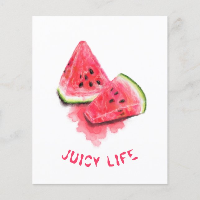 Red Sweet Juicy Watermelon Flyer (Front)