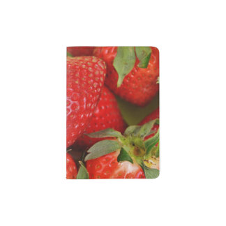 Red Sweet Strawberries Passport Holder
