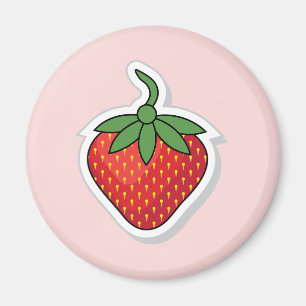 Red Sweet Strawberry Magnet
