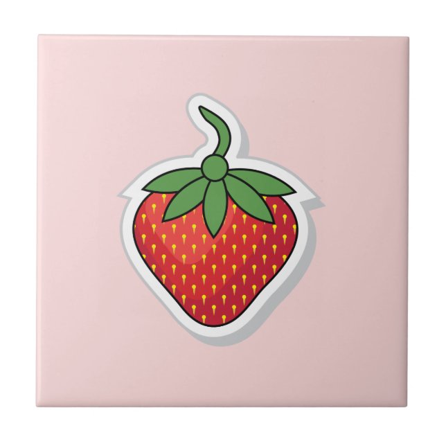 Red Sweet Strawberry Tile (Front)