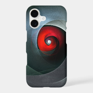 Red Swirl Artistic Modern Abstract Art Pattern #19